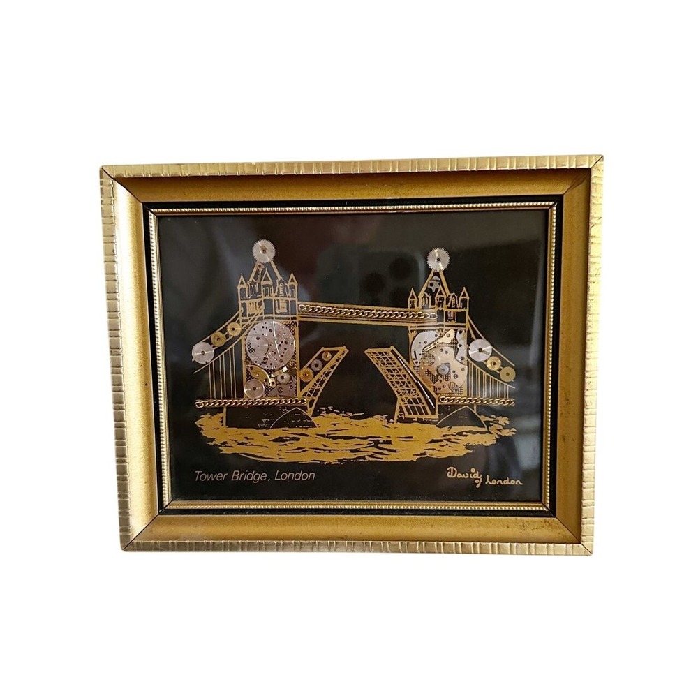 1983 David of London Gold Frame Tower Bridge Watch parts Horological Montage